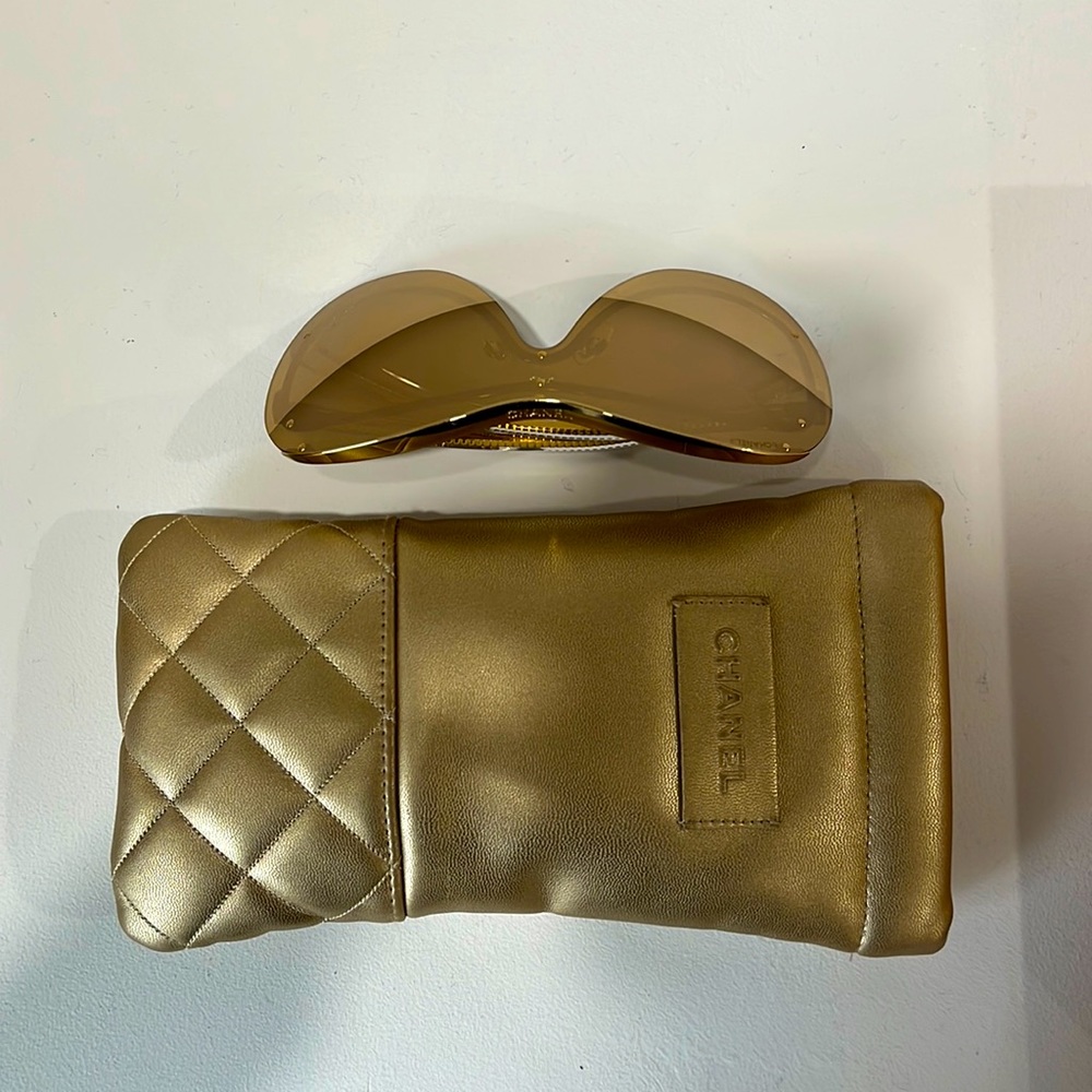 RARE Authentic Chanel Runway Shield Sunglasses